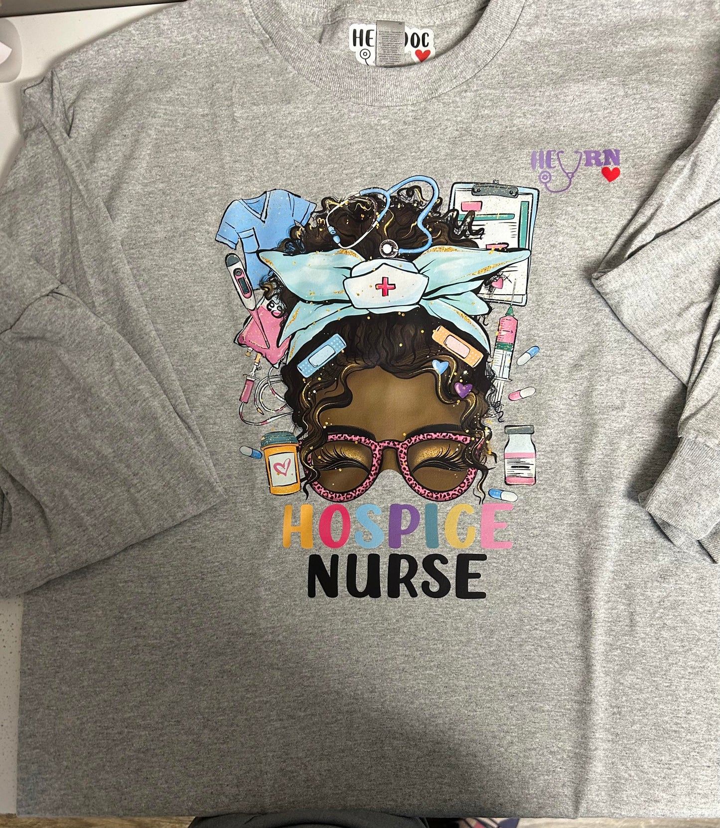 HeyDoc Hospice T-shirt w/Image