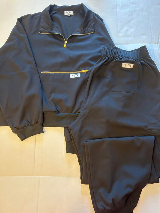 Long Sleeve HeyDoc Jogger Scrub Set